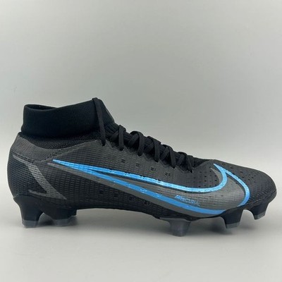 Nike Mercurial Superfly 8 Pro FG Men Size 11 Black Blue Soccer Cleats CV0961-004