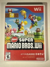 New Super Mario Bros. Wii Nintendo Wii, 2009 With Case NO MANUAL