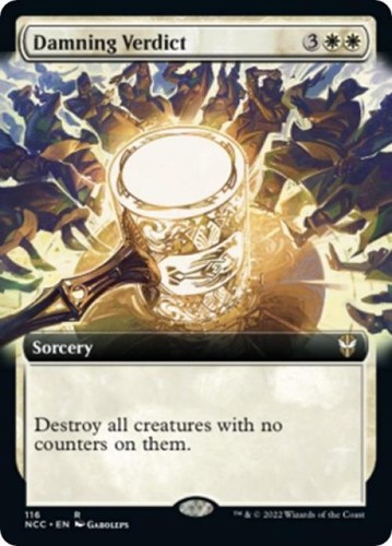 Damning Verdict (Extended Art) Commander: Streets of New Capenna #116