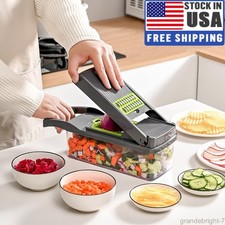Peeler Cutter Slicer Dicer Chopper Kitchen Food Vegetable Salad Fruit 15 In 1