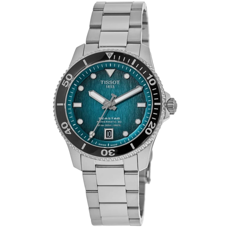 New Tissot Seastar 1000 Powermatic 80 Turquoise Men's Watch T120.807.11.091.00