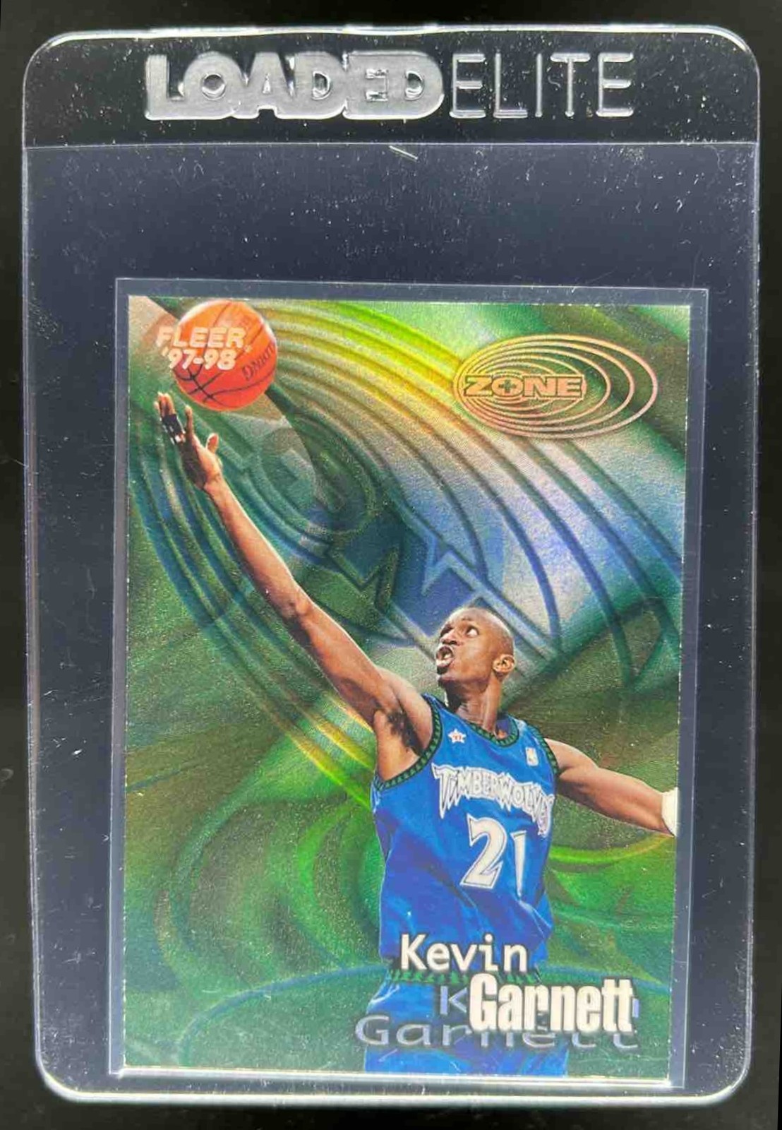1997-98 Fleer Kevin Garnett Zone #5Z Timberwolves