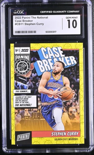 🏀 2022 Panini National Stephen Curry Case Breaker /199 CGC 10 Warriors SSP 🏀