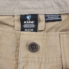 Kuhl Radikl Exoskeleton Pants Mens Size 34x34 Hiking Outdoors Lightweight Cargo