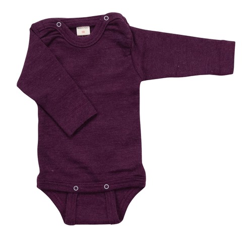 Body de bebé Lilano manga larga lana merino/seda kbT, grueso 210 g/m² - Imagen 7 de 12