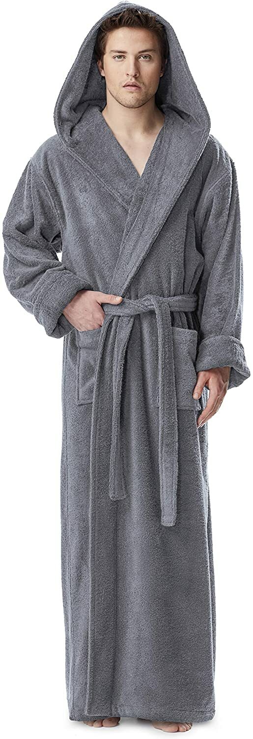 Herren Cardigan Extra Lang Mit Kapuze - Loose Fit Strickjacke | Atmungsaktiv & Bequem