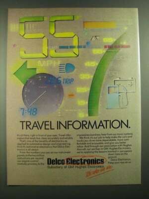 1988 Delco Electronics Ad - Travel Information