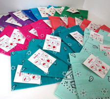 Lot Of 25 Bandanas - Purchased 10 - 20 years ago