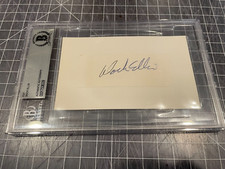 DOCK ELLIS PITTSBURGH PIRATES SIGNED CUT ON INDEX CARD BECKETT AUTHENTICATED