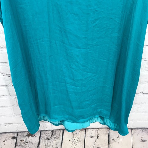 Torrid Top Womens 4X Green V-Neck Pullover Short Sleeve Casual New - Picture 13 of 13