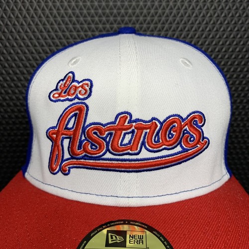 MLB Houston Astros LOS ASTROS Puerto Rico New Era Cooperstown Cap Hat Sz 7 - Picture 2 of 15