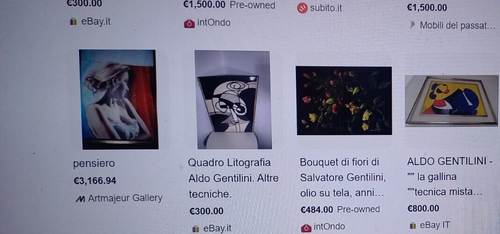 GENTILINI ALDO ASTRATTO ANNI 60 70 VINTAGE ORIGINALE CORNICE ALLUMINIO COEVA - Foto 20 di 20
