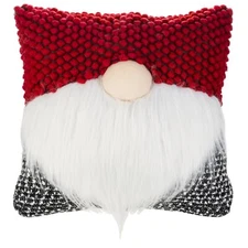 Ganz Home Festive Holiday Décor Polyester Gnome Pillow, 6 3/8" x 17"