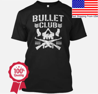Bullet Club T-Shirt Made in the USA Size S to 5XL BF0921