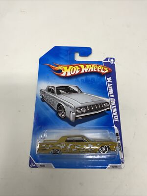 Hot Wheels '64 Lincoln Continental - Gold w/ Gray Car Card - Rebel