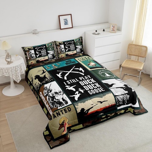 Feelyou Duck Hunting Comforter Set for Girls Boys Children Hunting and Fishin... - Picture 3 of 7