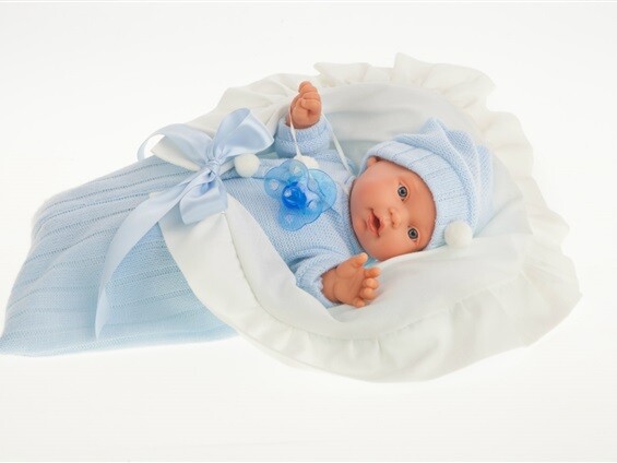 Antonio Juan Babypuppe Erstlingspuppe Kikos, 27 Cm Mit Stimme, WeichköRper-image