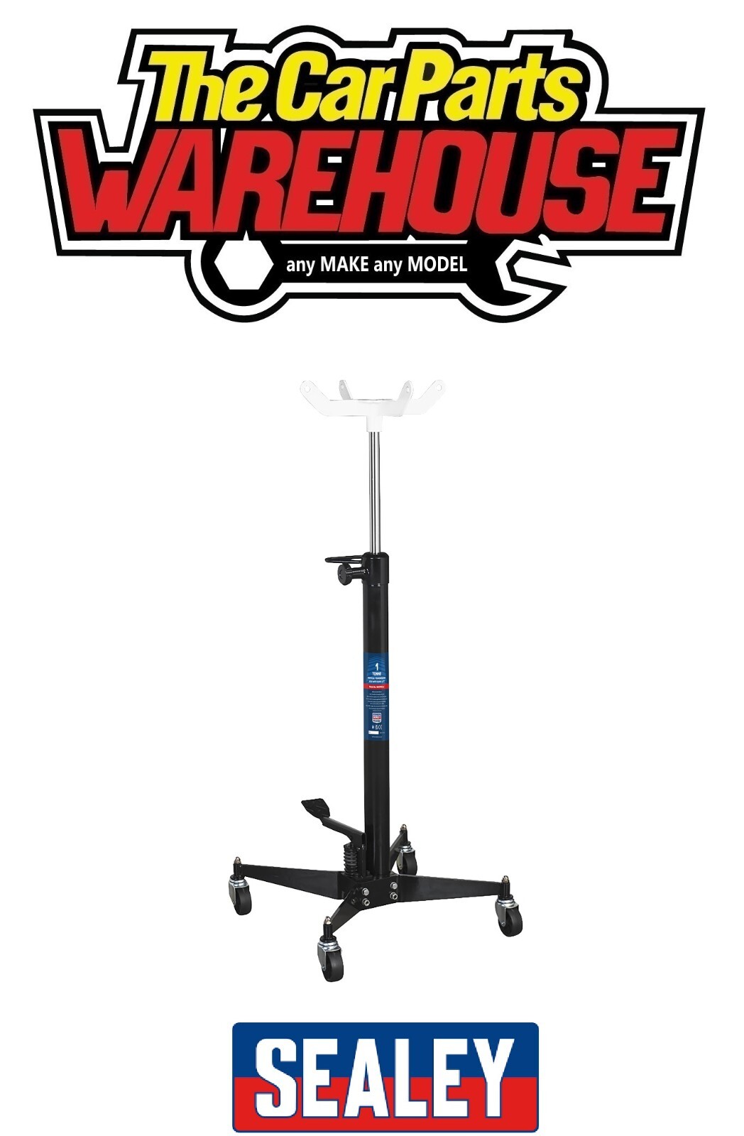 Sealey 1000TRQ Transmission Jack 1tonne Vertical Rocket Lift