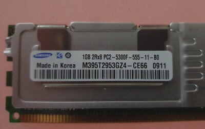 Samsung M395T2953GZ4-CE6 1GB, PC2-5300F-555-11-BO DDR2 SDRAM, 667 MHz, SO DIMM