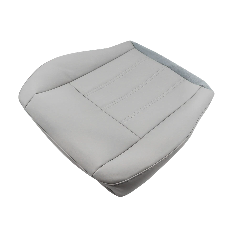 For 2005-2010 Chrysler 300C Limited Driver Bottom Leather Seat Cover Gray - Image 3 of 4