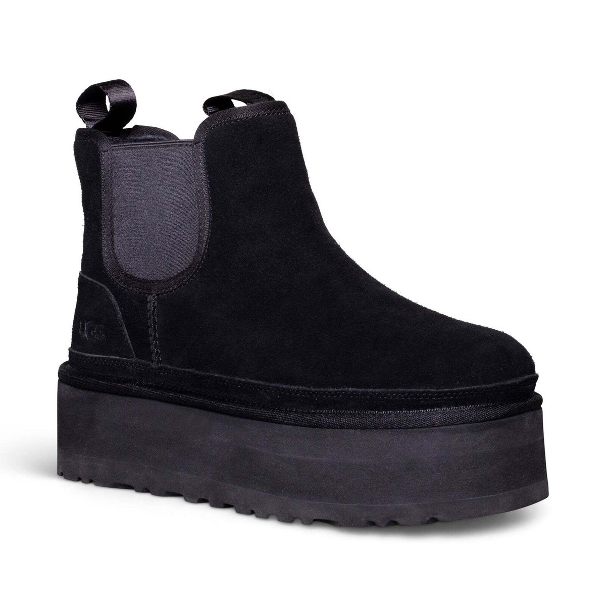 UGG W NEUMEL PLATFORM CHELSEA　　　　BLACK UGG Neumel Platform Chelsea Black Boots - Women's | eBay