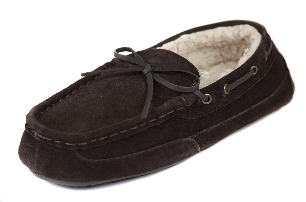 rockport men's slippers lined moccasins