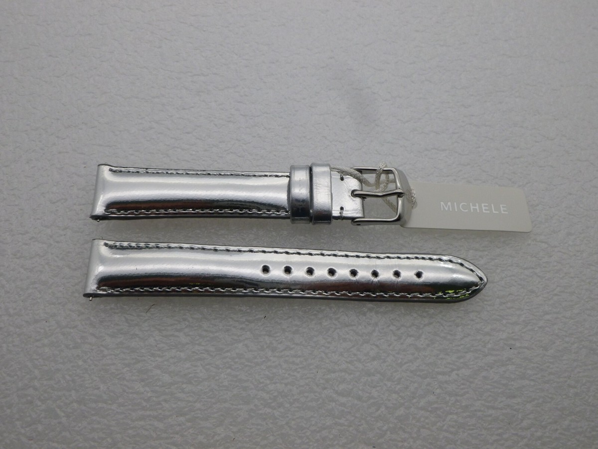 Michele watch band metallic Michele 18mm Stainless Steel 7-Link Bracelet | MS18AM0005  main image 3