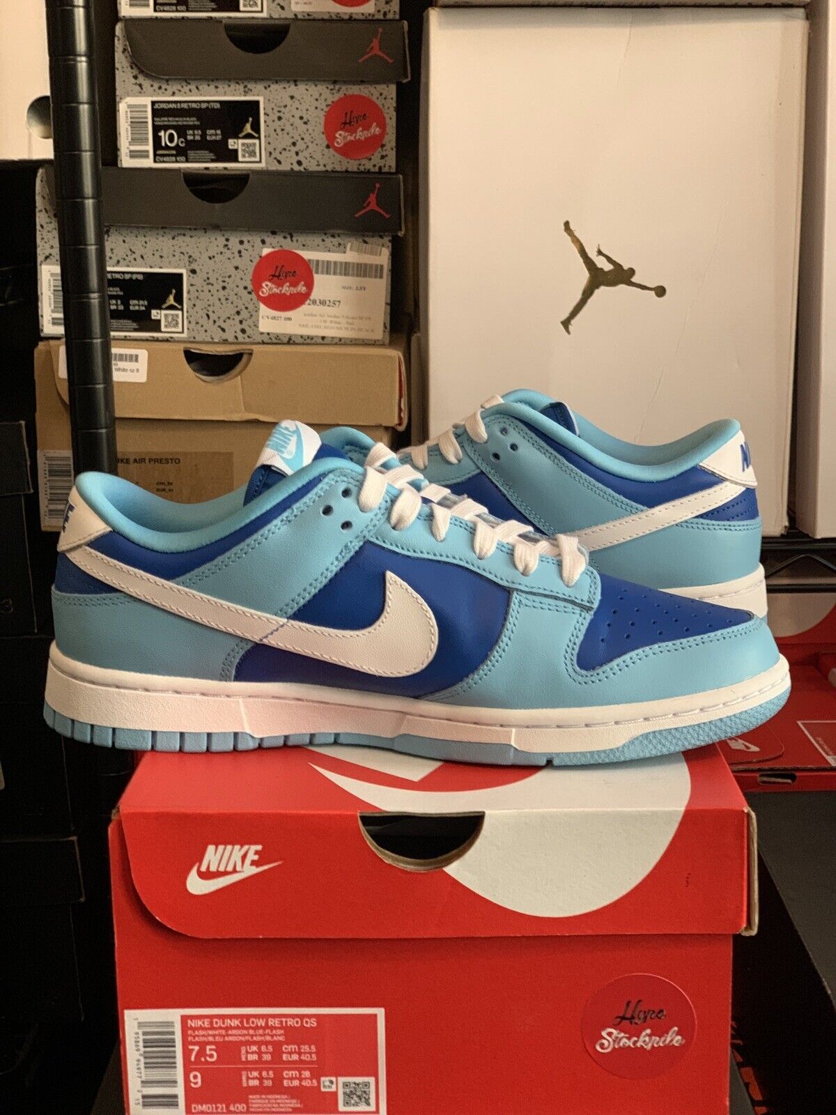 Nike Dunk Low Retro Qs Argon Blue Flash White Shoes DM0121-400 TD 