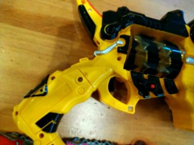 Pistolet Power Rangers Dino Charge Gabu Revolver + 2 Zyudenchi - Bandai Japon