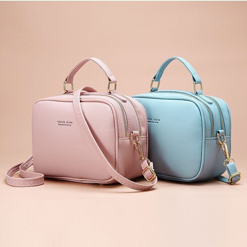 Crossbody Bags Women PU Leather Shoulder Bag Bags Fashion Women Wallet HandBags-image
