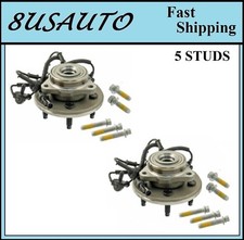 Front Wheel Hub Bearing Assembly Fit 02-04 Ford Explorer 4 Door With Bolts Pair