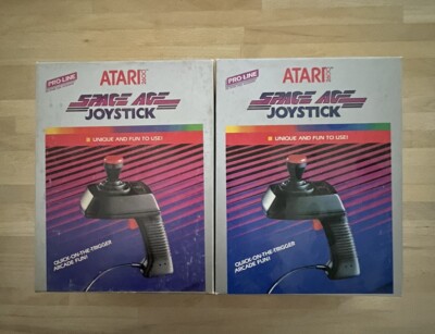 Atari 2600 / 7800 - Two Space Age Joystick Controllers With Original Boxes