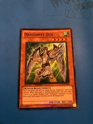 Yugioh Duel Terminal Super Rare Dragunity Dux DT03-DE059 PLAYED