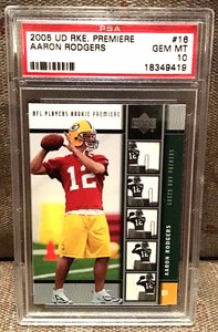 2005 Upper Deck Rookie Premiere Aaron Rodgers 16 Rookie Card Psa 10 Ebay