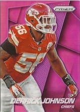 2014 Panini Prizm Derrick Johnson #88 Purple Prizm SP Kansas City Chiefs