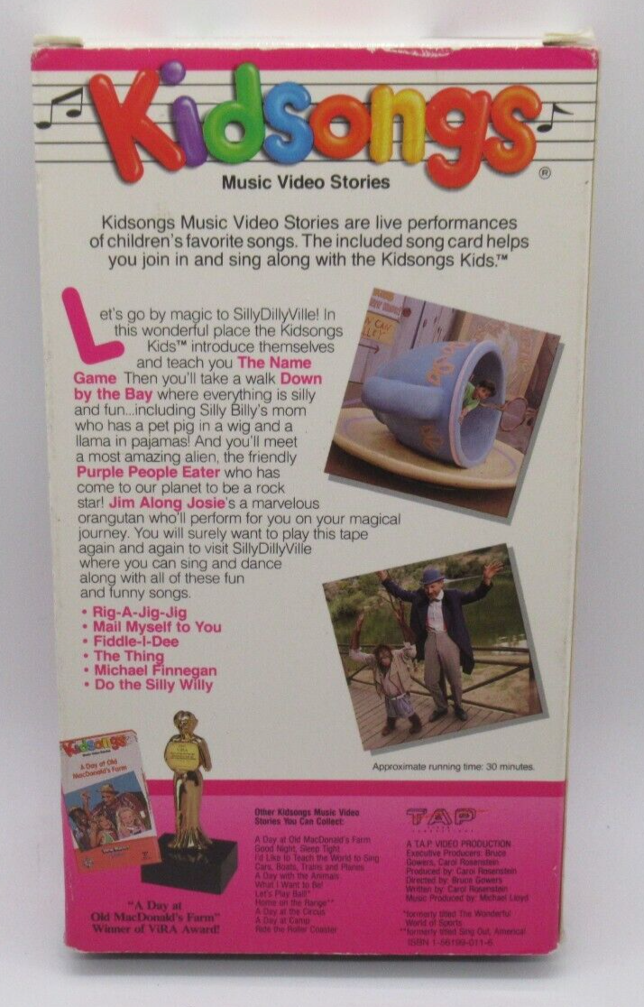 KIDSONGS: VERY SILLY SONGS VIEW-MASTER VHS VIDEO WITH SONG