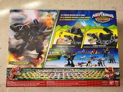 Power Rangers Dino Super Charge Deluxe Black T-rex Zord Builder