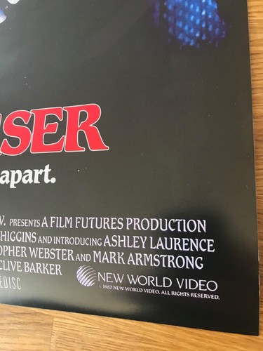 Movie Poster Hellraiser 430mm x 660mm - Picture 6 of 8