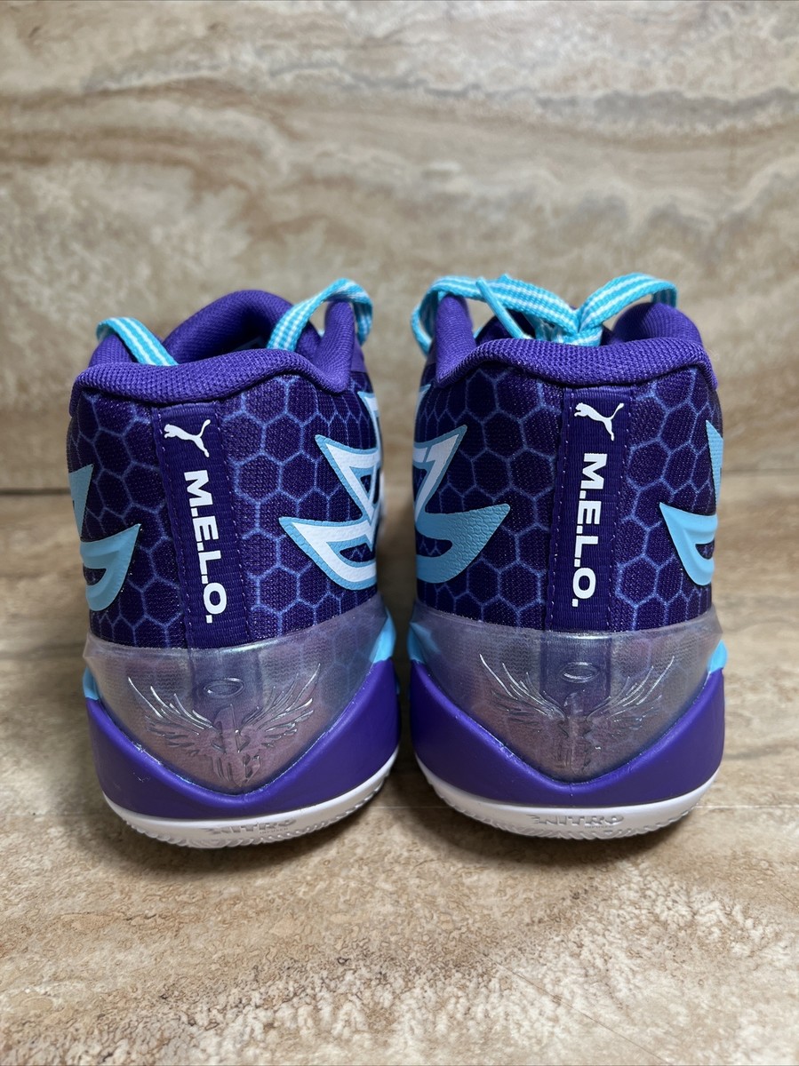 Puma MB.02 LaMelo Ball Basketball Shoes Blue Purple 379780-01 Mens 7 Womens 8.5 PUMA LAMELO MB.02 Mid  main image 3