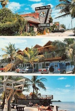 Lime Tree Bay Resort Waterfront Rooms Layton Long Key FL Vtg 6X4 Postcard CP439