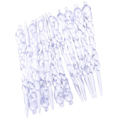 24 Pcs Eisbar-Anhänger Weihnachtsanhänger Weihnachtseiszapfen Aus Acryl