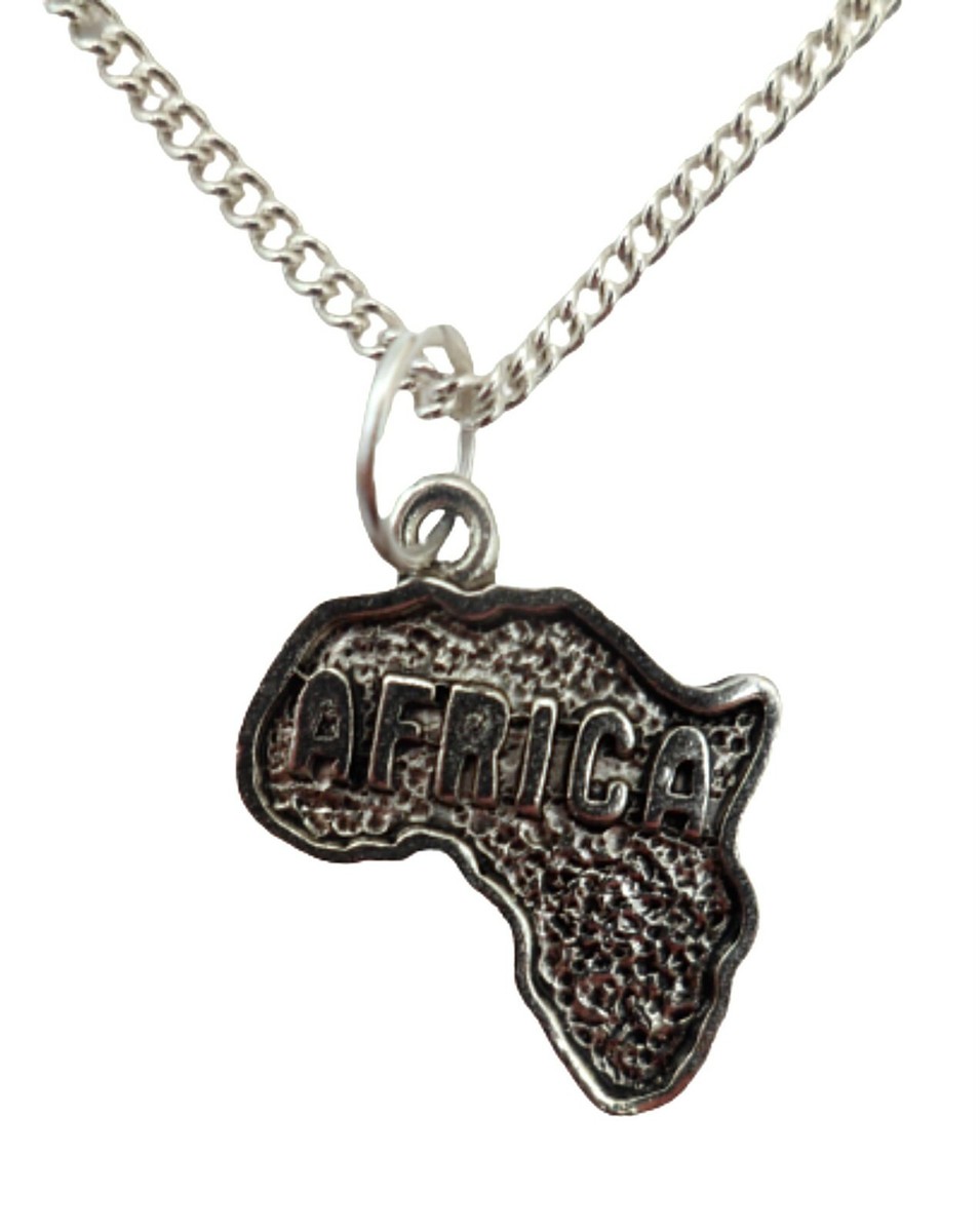 SILVER NECKLACE AFRICA Lion Hippo Gecko Claw Rhino Elephant Huge