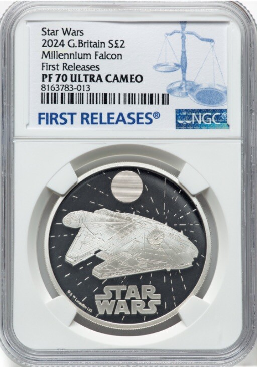 NGC PF70 2024 Star Wars Millennium Falcon, Great Britain