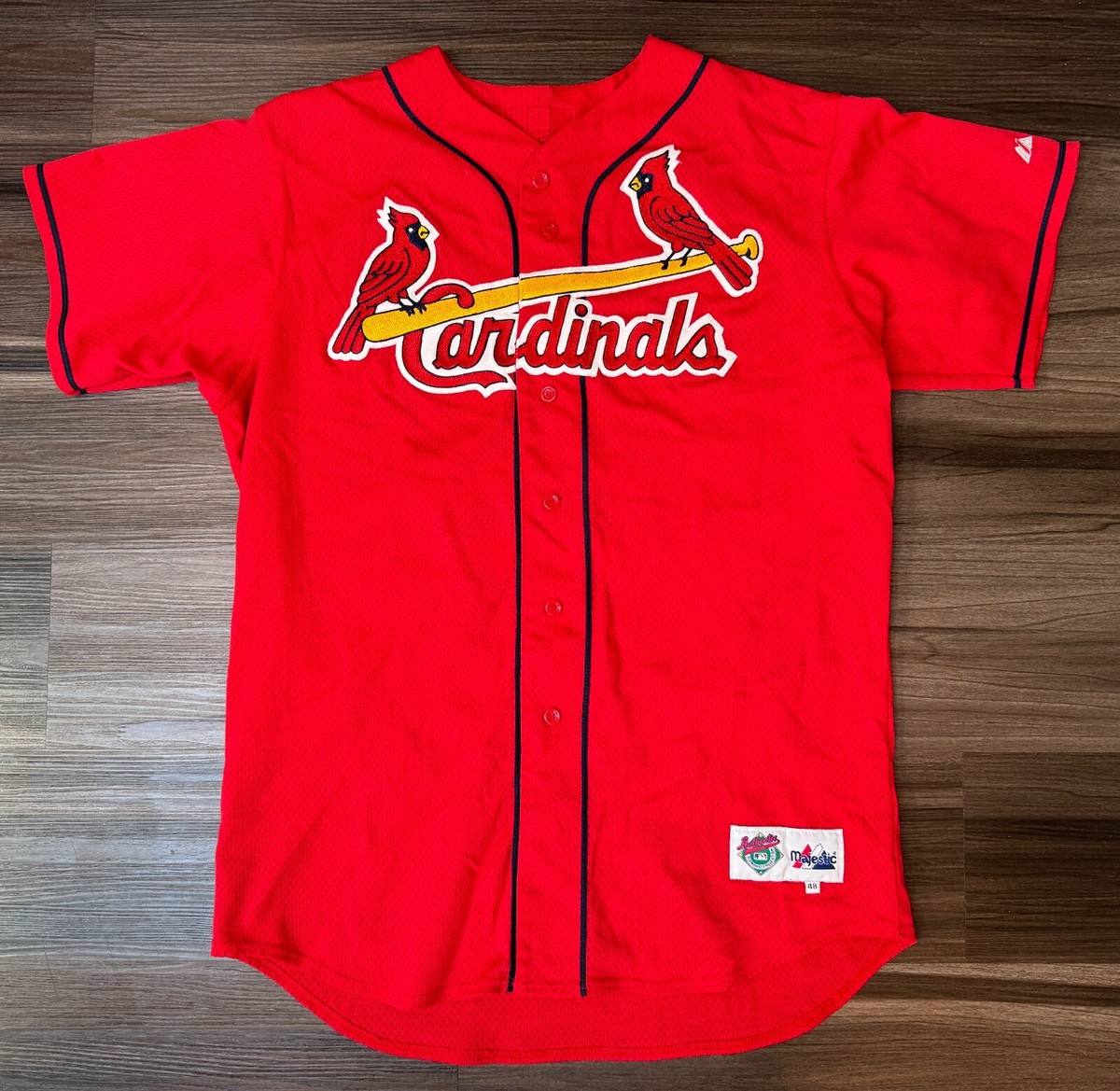 希少カラー MLB Cardinals ユニフォーム 刺繍ロゴ Majestic 希少カラー MLB Cardinals ユニフォーム 刺繍ロゴ Majestic - メルカリ
