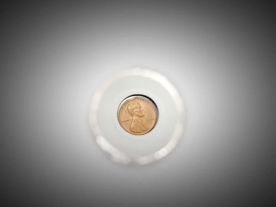 Mint Error Coin 1950s Copper Lincoln Wheat Penny Cent 1c Clipped Planchet Error - Image 2 of 4