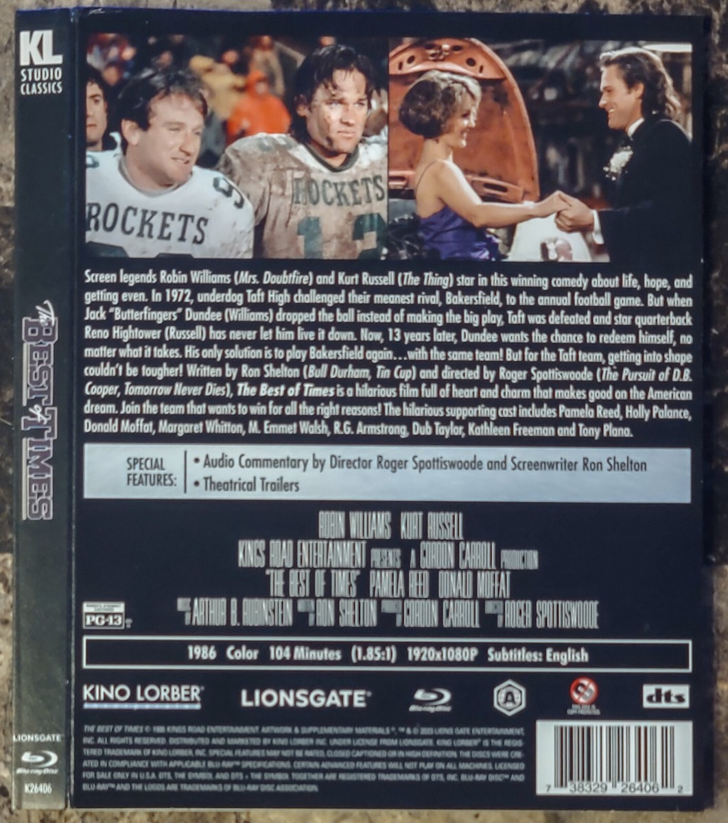 Best of Live O ：Blu-ray The Best of Times Kino Lorber KL Studio Classics 2023 Blu