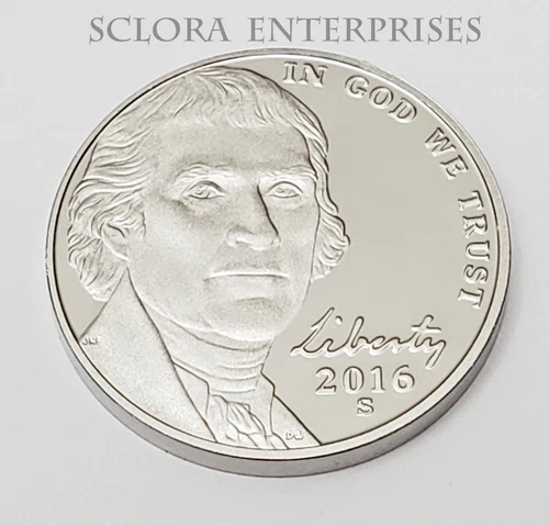 Photo of a 2016-S Jefferson Nickel Proof from an eBay sale