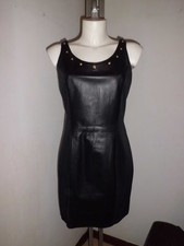  Versace Versus Womens Neoprene Leather Dress Woman Size 42 €650.00 New 