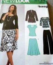 * JACKET TOP SKIRT PANTS NEW LOOK Sewing Pattern Sizes 10-12-14-16-18-20-22