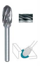 Fraise lime CW tête ovale SE dent. Alu Ø 12X20 queue Ø 6 12X20 MM SE-5M